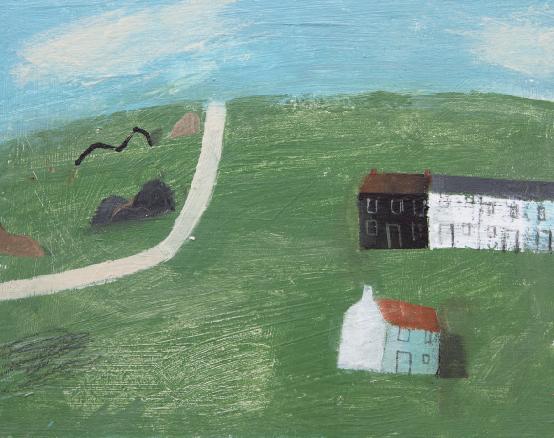 marimekko plate and pomegranate